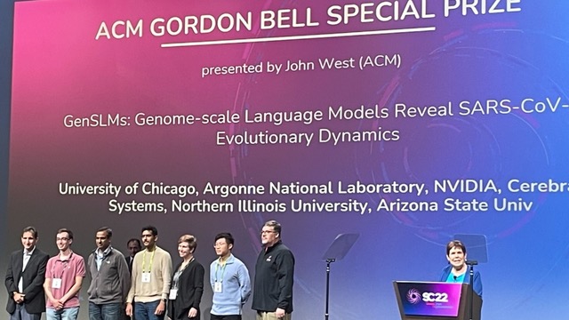 Prof Mike Papka and Bharat Kale, PhD student, part of multi-institutional team awarded the 2022 Gordon Bell Special Prize.